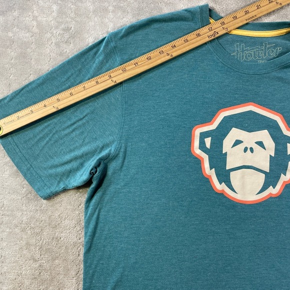 Howler Bros Shirt Mens XL Teal Monkey Logo Short Sleeve Casual Preppy - Picture 6 of 8